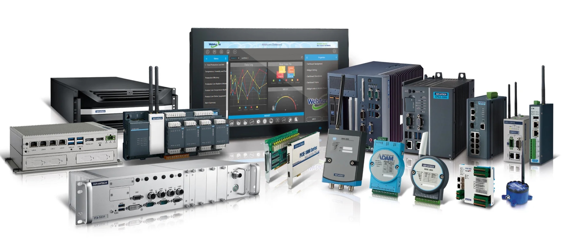 Tablet industrial marca Advantech en una refinería de petroleo