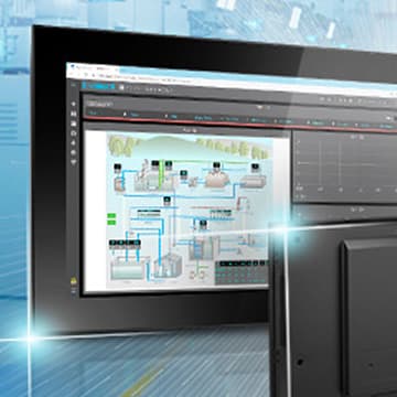 Laptop industrial marca Advantech siendo utilizada en una refineria de petroleo