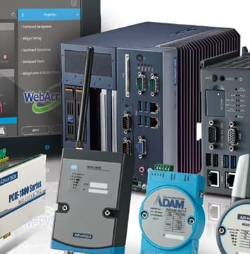 Laptop industrial marca Advantech en un estudio de mineria